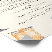 Erntedank Party Bar-Menü Poster (Ecke)