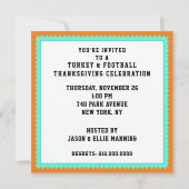 Erntedank Party Einladung (Rückseite)