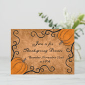 Erntedank Party Einladung (Stehend Vorderseite)