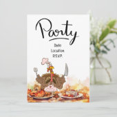 Erntedank Party Einladung (Stehend Vorderseite)