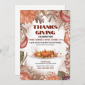 Erntedank Party Einladung Flyer (Vorne/Hinten)