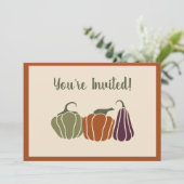 Erntedank-Party Einladungen (Stehend Vorderseite)