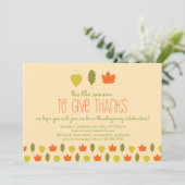 Erntedank-Party Einladungen im Herbst (Stehend Vorderseite)