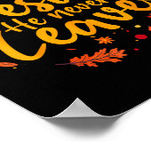 Erntedank Party fällt für Jesus, den er nie Verlas Poster (Ecke)