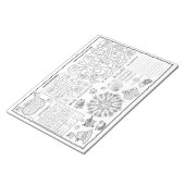 Erntedank Party Farbaktivität für Kinder Notizblock (angewinkelt)