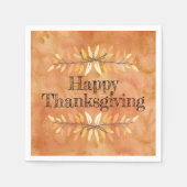 Erntedank Party Farbleiste Herbstfarbenleaf Maßges Serviette (Vorderseite)