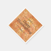 Erntedank Party Farbleiste Herbstfarbenleaf Maßges Serviette (Ecke)