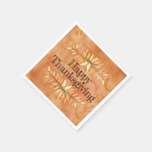 Erntedank Party Farbleiste Herbstfarbenleaf Maßges Serviette (Ecke)