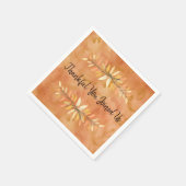 Erntedank Party Herbstfarbenledergrenzen Serviette (Ecke)