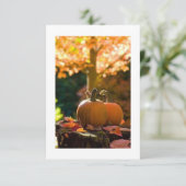 **ERNTEDANK PARTY ODER ABENDESSEN** EINLADUNG (Stehend Vorderseite)