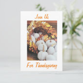 **ERNTEDANK PARTY ODER ABENDESSEN** EINLADUNG (Stehend Vorderseite)