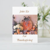 **ERNTEDANK PARTY ODER ABENDESSEN** EINLADUNG (Stehend Vorderseite)