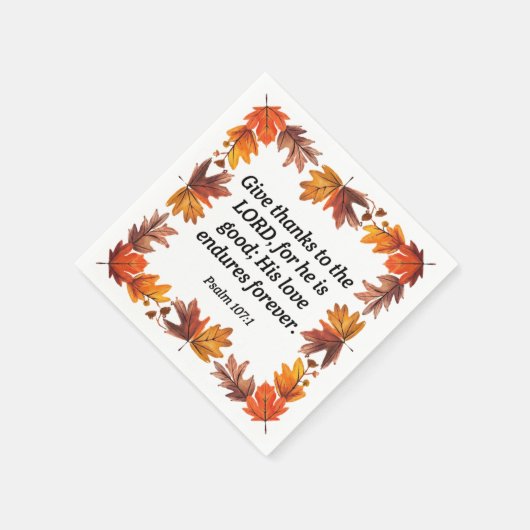 Erntedank Party Serviette (Ecke)