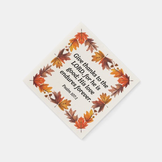 Erntedank Party Serviette (Ecke)