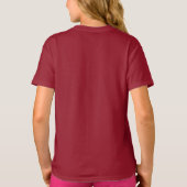 Erntedank Passion Girls Maroon Basic T Shirt (Rückseite)