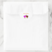 Erntedank Passion Heart Aufkleber (Tasche)