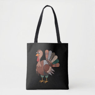 Erntedank Patchwork Quilted Turkey Fall Tasche