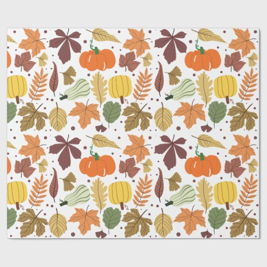 Erntedank Pattern Geschenkpapier (Flach)