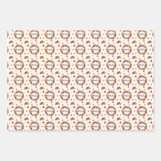 Erntedank Pattern Geschenkpapier Set (Vorderseite 3)