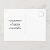 Erntedank Pattern Vielen Dank Postkarte (Rückseite)