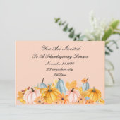 ERNTEDANK PERFEKTE FALL INVITATION EINLADUNG (Stehend Vorderseite)