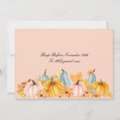 ERNTEDANK PERFEKTE FALL INVITATION EINLADUNG (Rückseite)