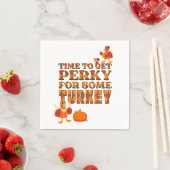 Erntedank PERKY FÜR DIE TÜRKEI Kariert Serviette (Beispiel)