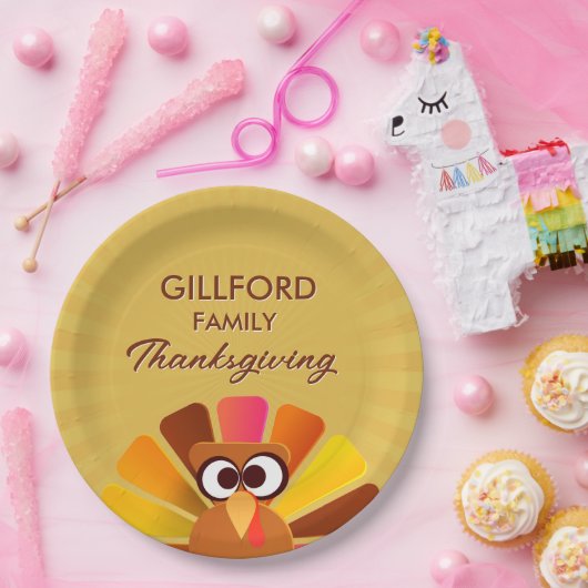 Erntedank Personalisiert Pappteller (Party)