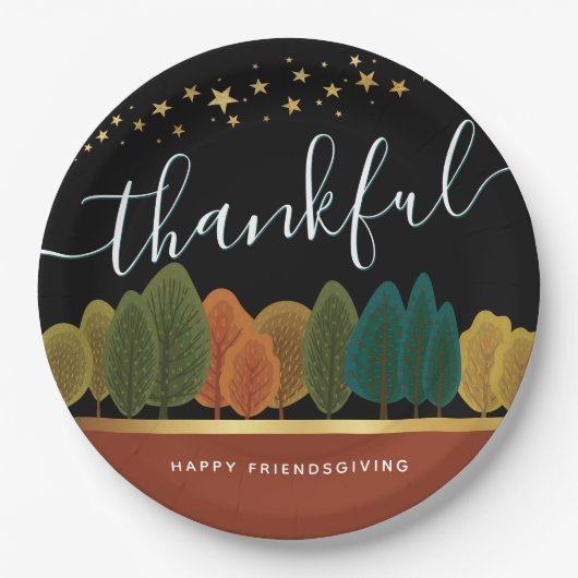 Erntedank Personalisierte Papierplatte Pappteller (Vorderseite)