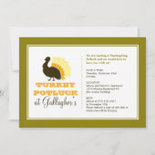 Erntedank pflückt Orangenpüree Einladung (Vorderseite)