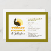 Erntedank pflückt Orangenpüree Einladung (Vorne/Hinten)