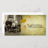 Erntedank Photcard Feiertagskarte (Vorne/Hinten)