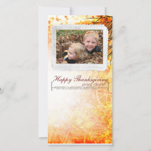 Erntedank Photcard Feiertagskarte