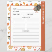 Erntedank Pie | 2 Seite der Recipe Binder Seite (Rückseite)