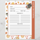 Erntedank Pie | 2 Seite der Recipe Binder Seite (Vorderseite)