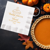 Erntedank Pie Dankbarkeit dankbar gesegnete Famili Servietten Mit Folie