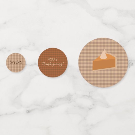 Erntedank Pie Dinner Party Confetti Konfetti (Rückseiten)