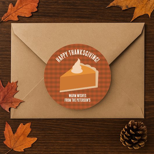 Erntedank Pie Dinner Party Runder Aufkleber