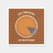 Erntedank Pie Dinner Party Serviette (Vorderseite)