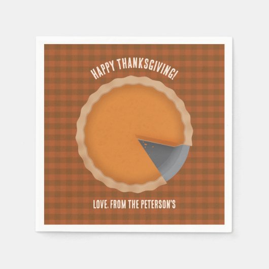 Erntedank Pie Dinner Party Serviette (Vorderseite)