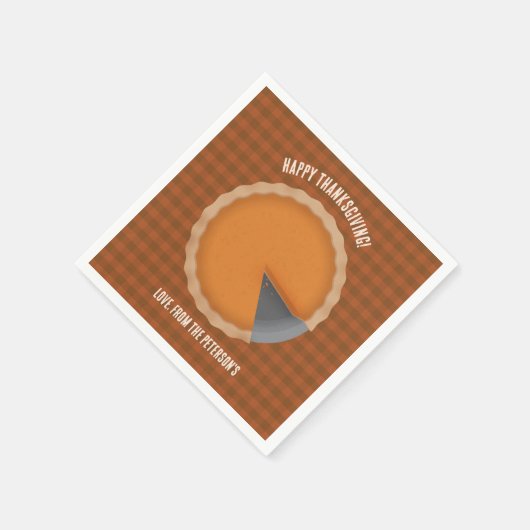 Erntedank Pie Dinner Party Serviette (Ecke)