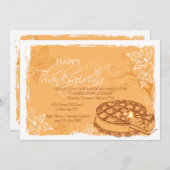 Erntedank Pie Einladung (Vorne/Hinten)