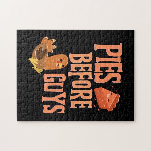 Erntedank Pie Fun Funny Thurkey Puzzle (Horizontal)