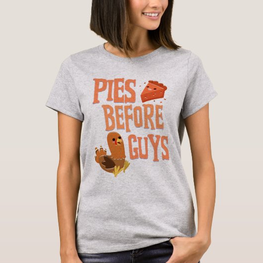 Erntedank Pie Fun Funny Thurkey T-Shirt (Vorderseite)
