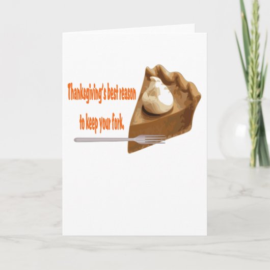 Erntedank Pie Grußkarte Feiertagskarte (Vorderseite)