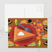 Erntedank Pie Postkarte (Vorne/Hinten)
