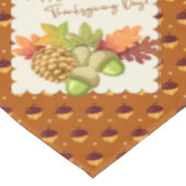 Erntedank Pie Pumpkin Türkei Tischdecke (Schrägansicht)