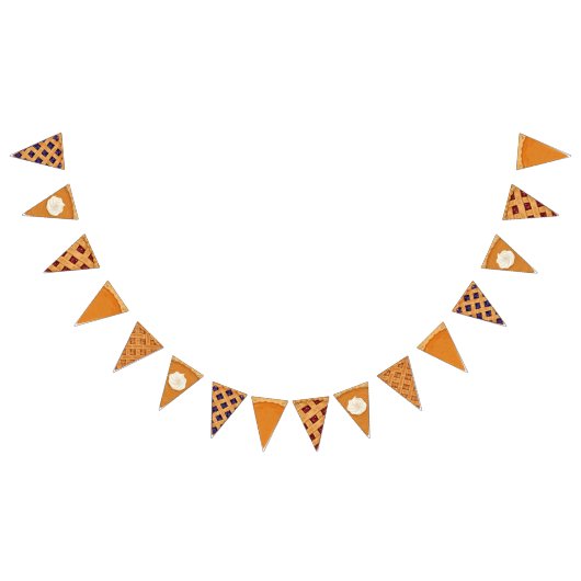 Erntedank Pie Slices Friendsgiving Dinner Party Wimpelkette (Alle)
