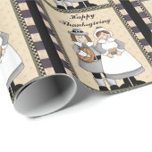 Erntedank-Pilgerverpackungspapierspaß Geschenkpapier (Rolleneckpunkt)