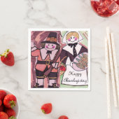 ERNTEDANK PILGRAMS Servietten (Beispiel)